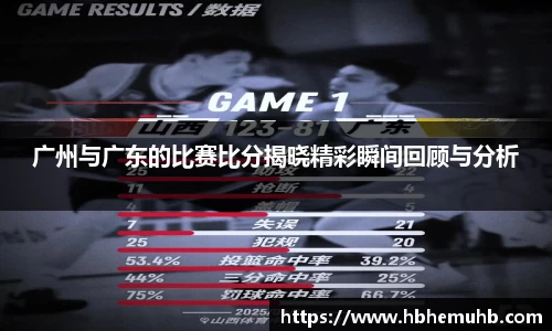 广州与广东的比赛比分揭晓精彩瞬间回顾与分析